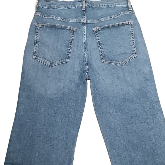 NEW Etica Denim Anya High Rise Modern Flare Jeans Northport Size 32‎ Raw Hem - Picture 8 of 16